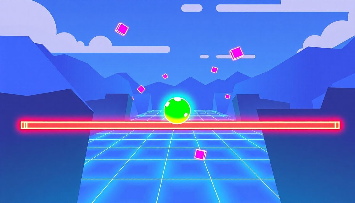 Air Slip: Beam Control, Reflexes, and Falling Cube Strategy image