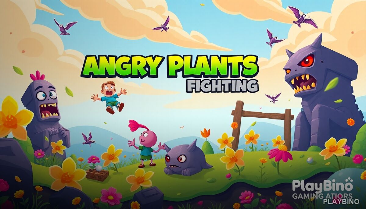 Angry Plants Fighting: Tower Defense Strategy with Active Combat image