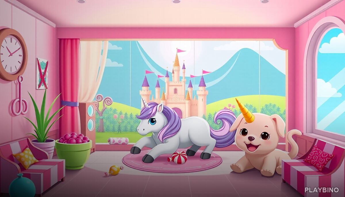 Baby Princess Unicorn Mobile Phone: Magical Caregiving for Young Players image