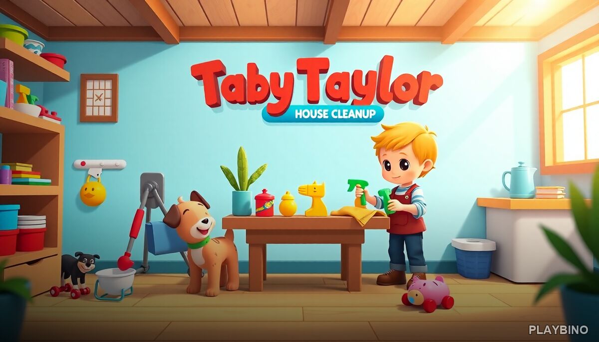 Baby Taylor House Cleanup: Room-by-Room Tidying Game image