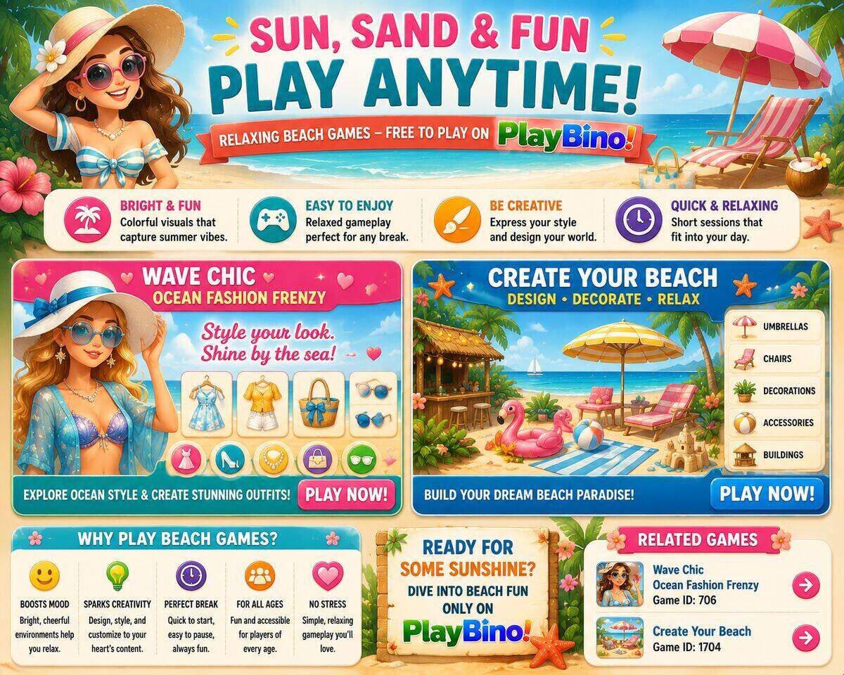 Sun, Sand, and Screen Time: The Best Beach-Themed Browser Games to Play Right Now image