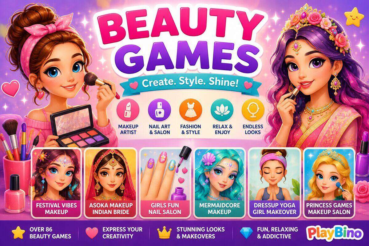 Beauty Games Online: Explore Makeup, Style & Glamour on PlayBino image
