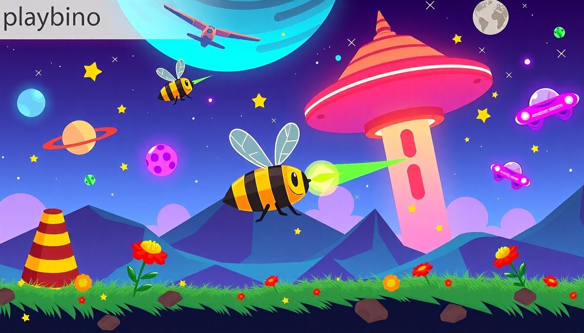 Bee vs Flying Saucers: Arcade Shooting with a Twist image