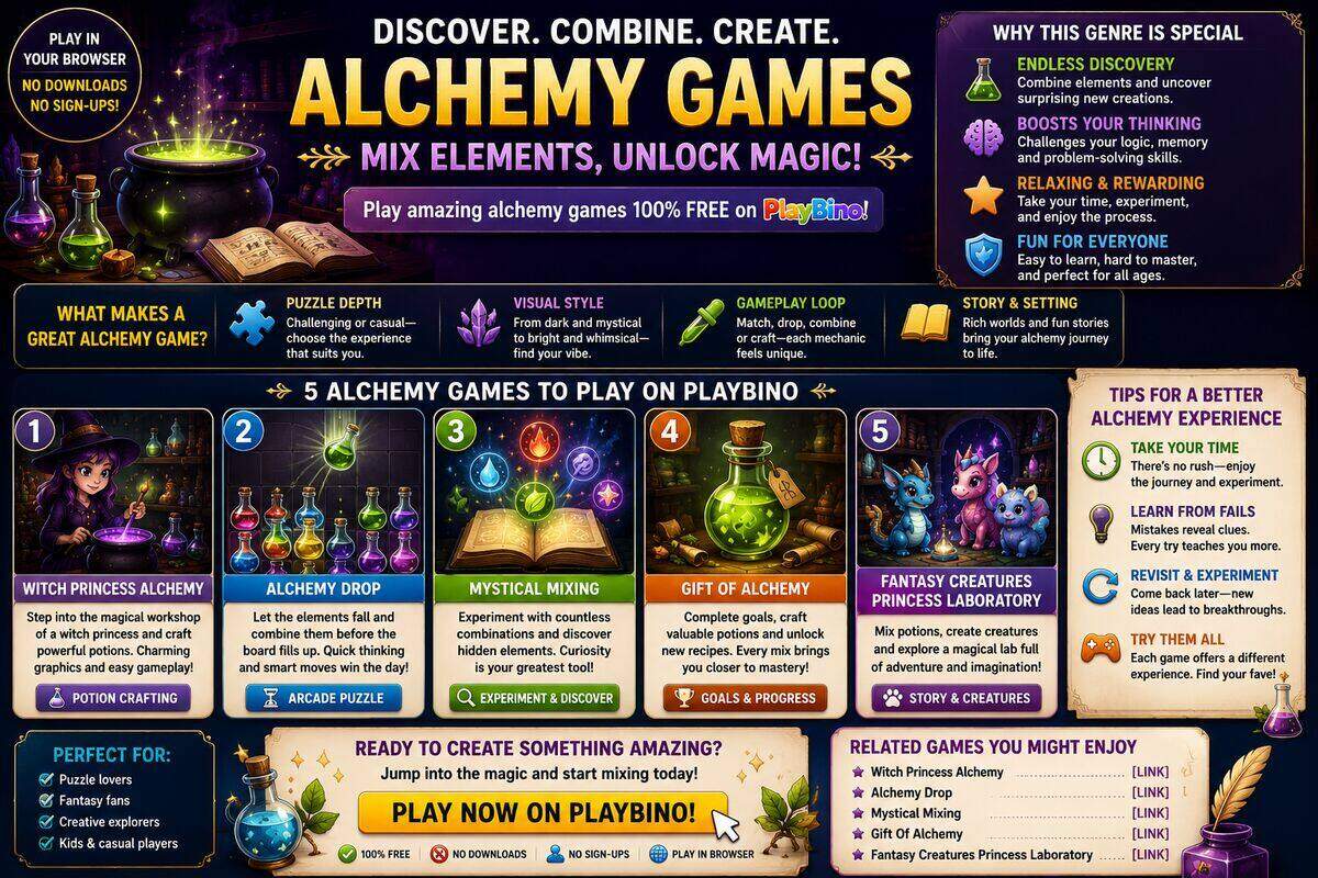 Brew, Mix, and Discover: The Best Alchemy Games to Play Online image