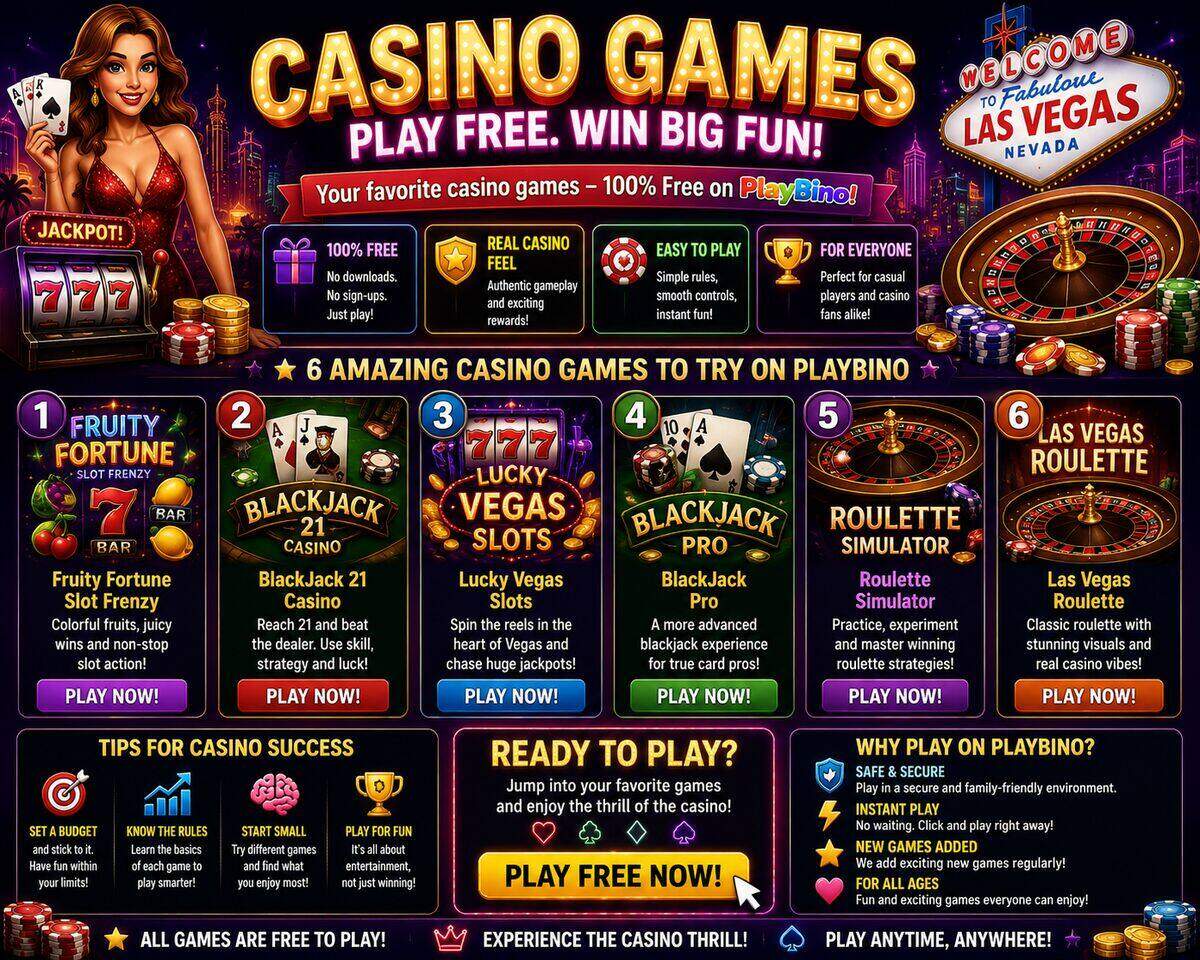 Your Guide to the Best Casino-Style Browser Games on PlayBino image