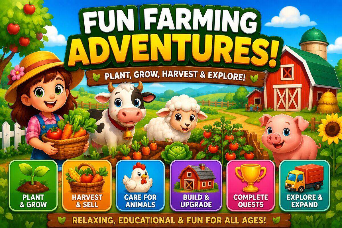 Best Farm Games to Play Online: A Guide for Kids and Families image