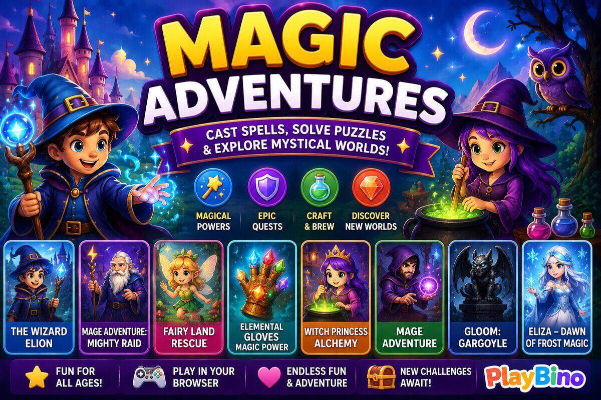 Spellbound and Clicking: A Guide to the Best Magic-Themed Browser Games on PlayBino image