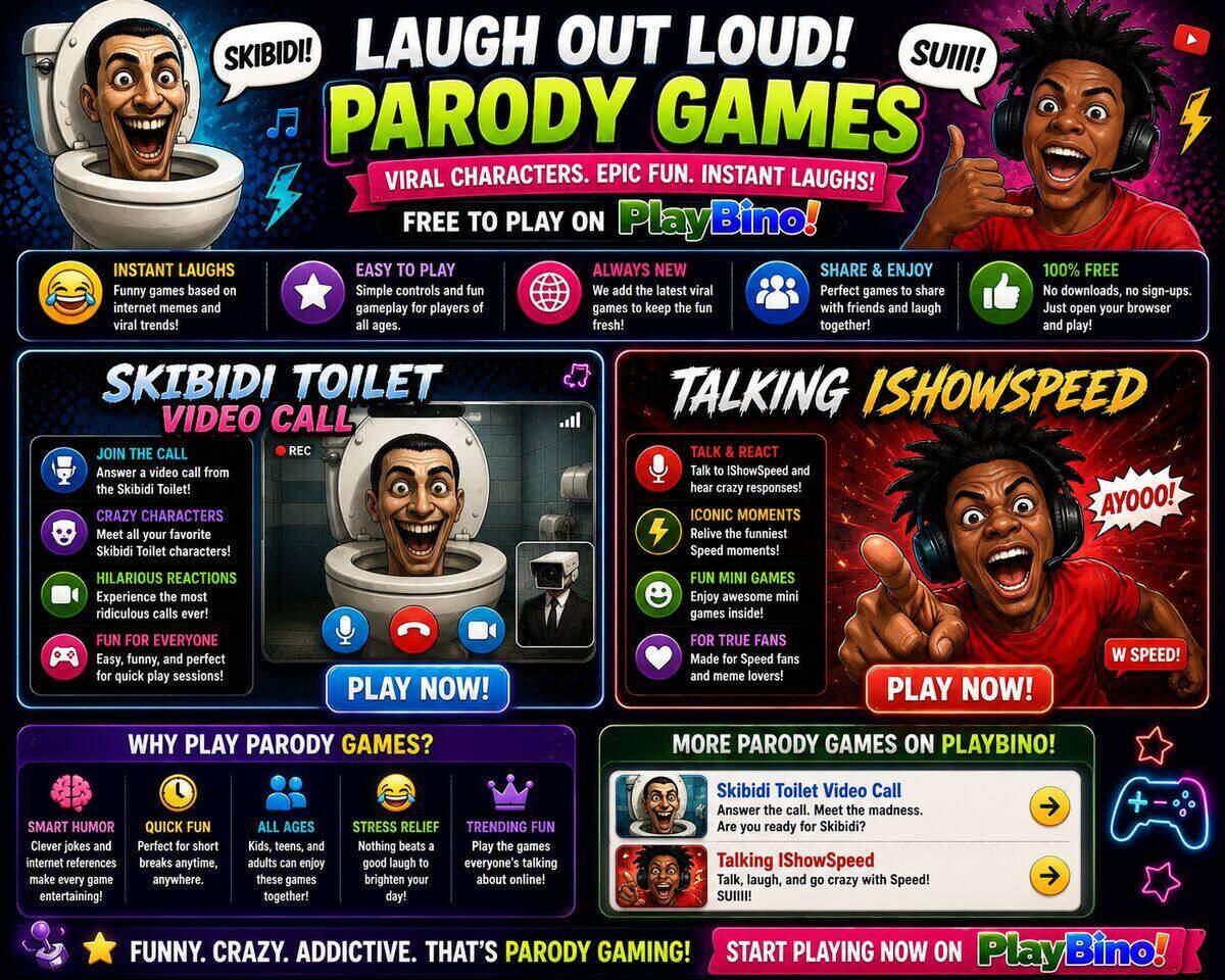 The Best Parody Games Online: Laugh, Play, and Have Fun on PlayBino image