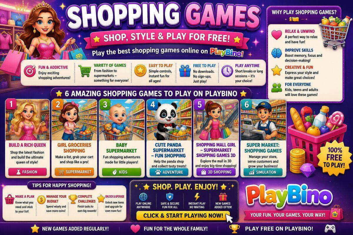 Best Shopping Games to Play Online for Free on PlayBino image