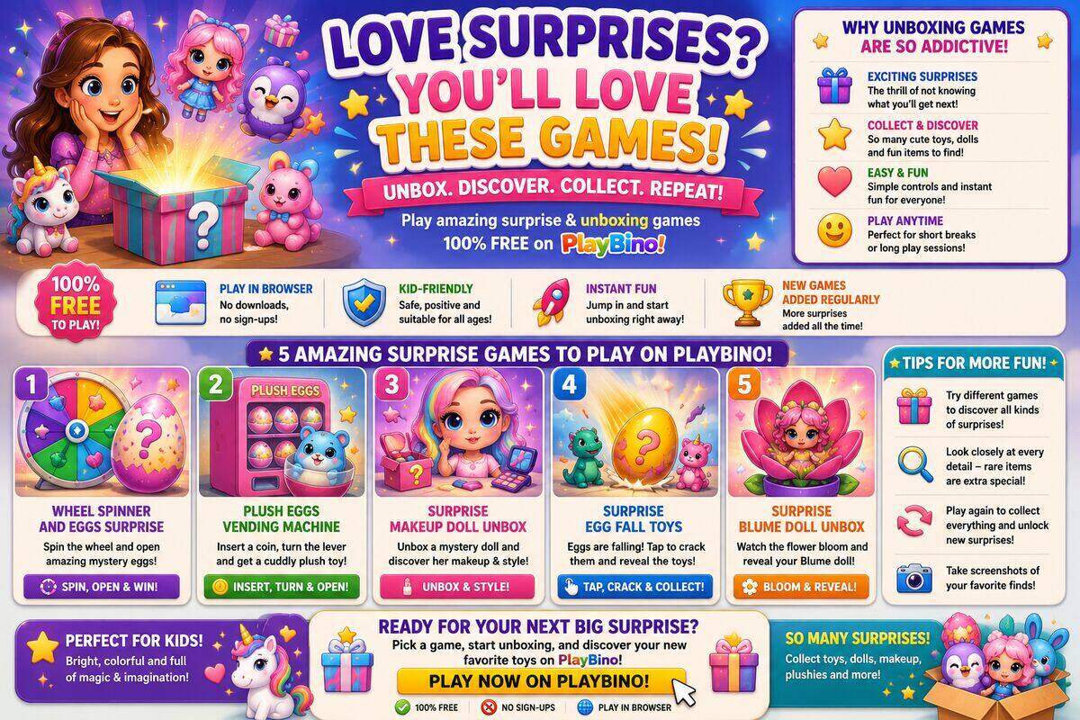 The Joy of Surprise: Discover the Best Unboxing Games on PlayBino image