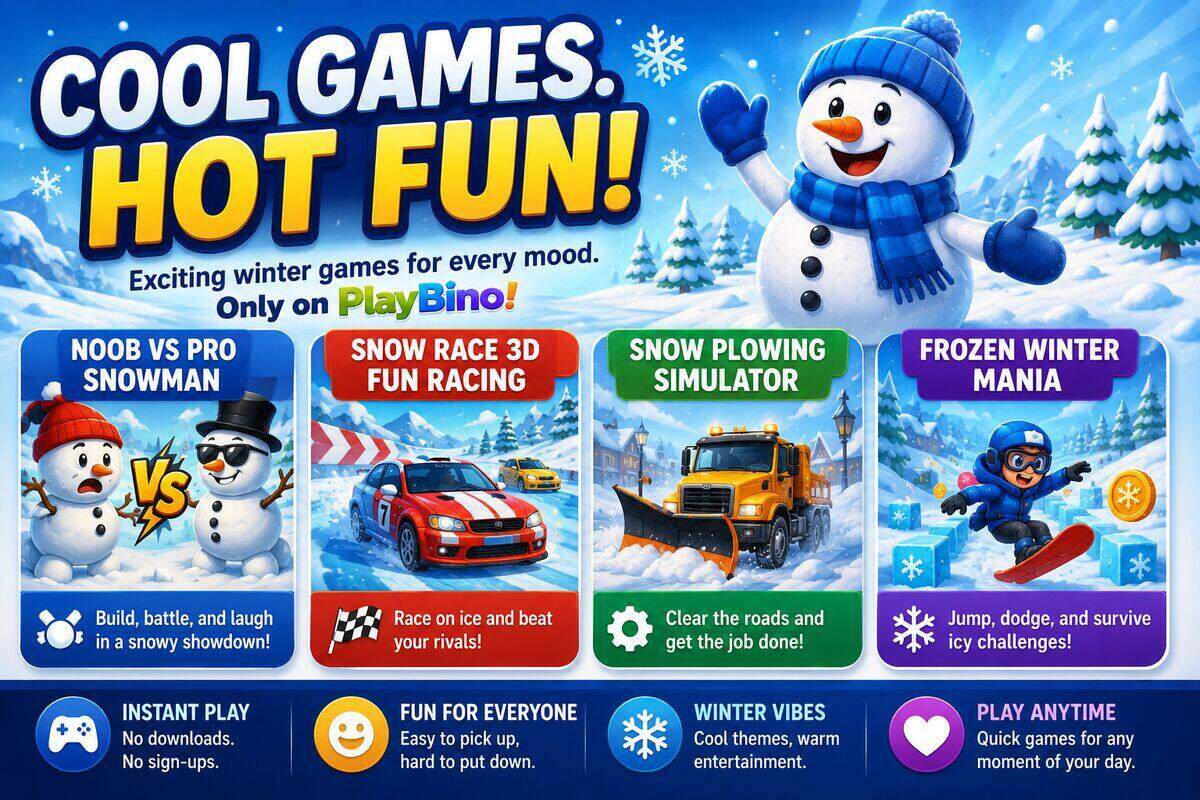 Chill Out and Play: The Best Winter-Themed Browser Games on PlayBino image