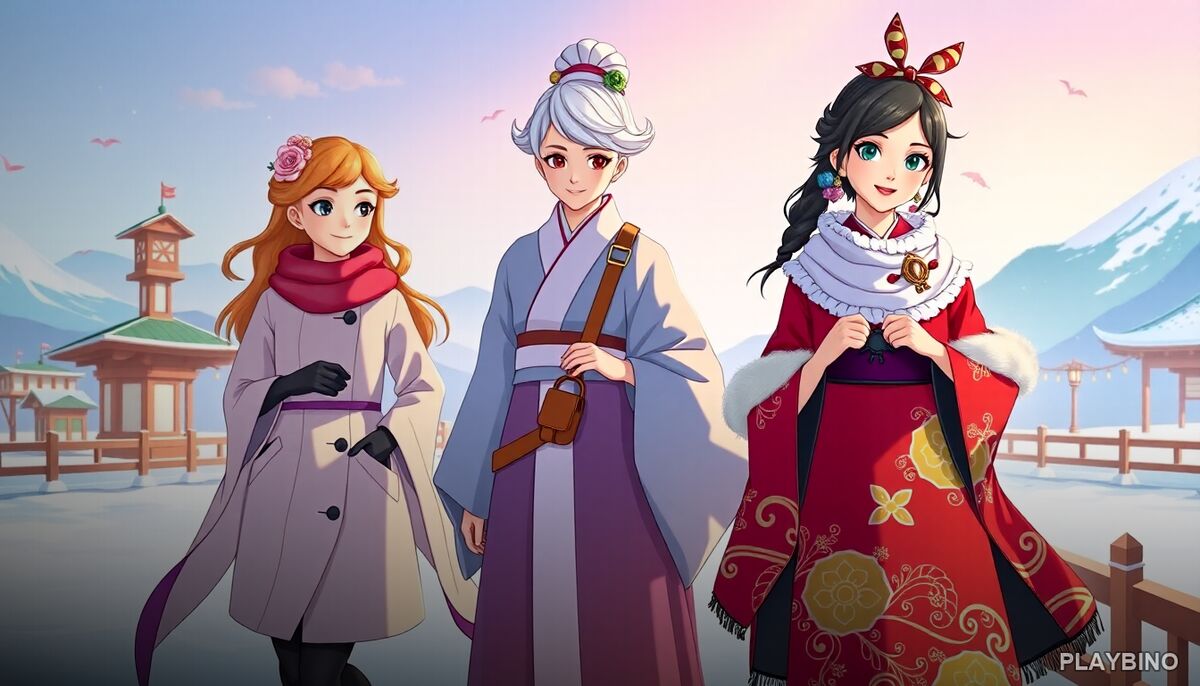 BFFs Kimono Fashion: Styling Six Princesses in Traditional Japanese Looks image