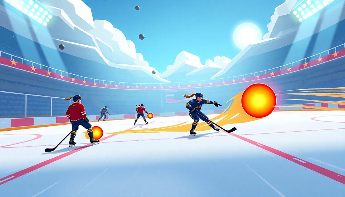 Blaze Ball Showdown: Fast-Paced Arcade Action for Two Players image