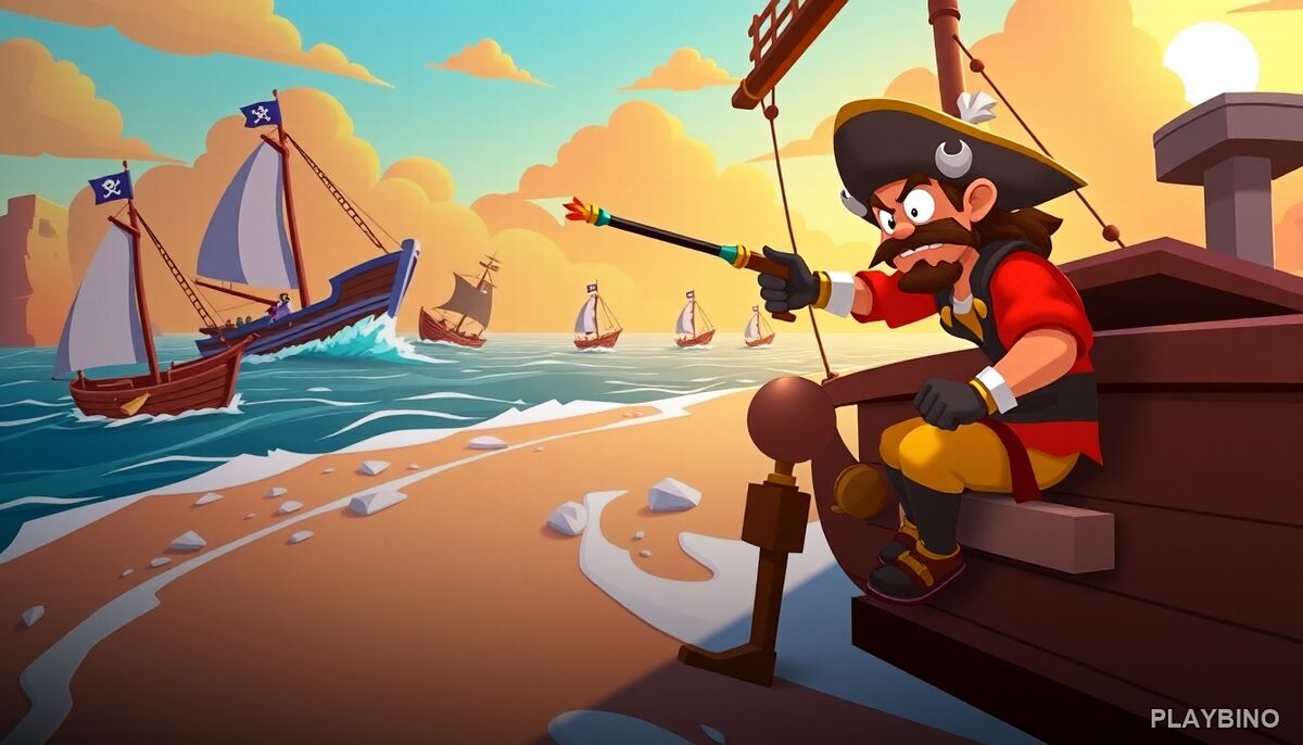 Blind Boat Shooting Master: Turn-Based Combat on the Open Water image