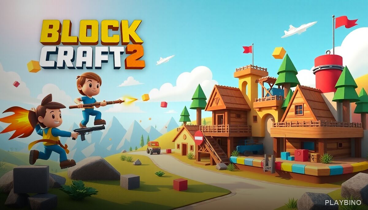 Block Craft 3D 2: Building, Survival, and Monster Combat in a Voxel World image