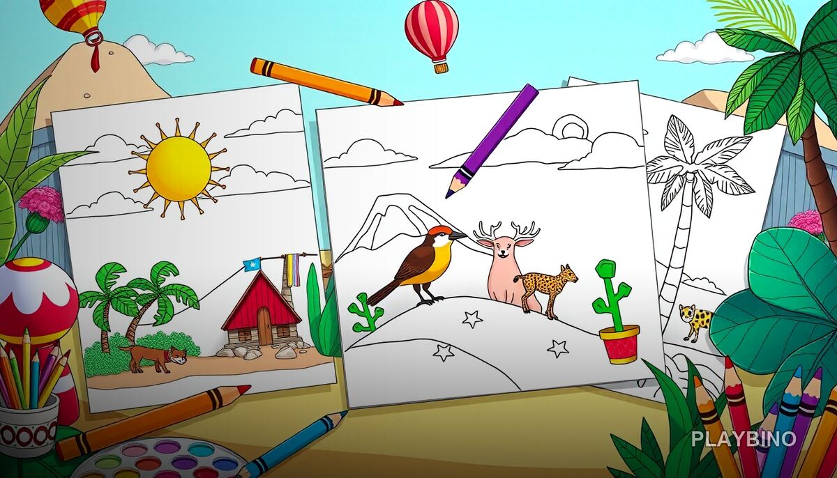 Brazil Coloring Adventure: Explore Tropical Art One Color at a Time image