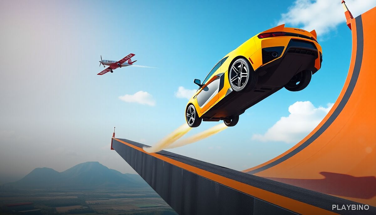 Car Stunt Ramp Challenge: Physics, Ramps, and High-Speed Landings image