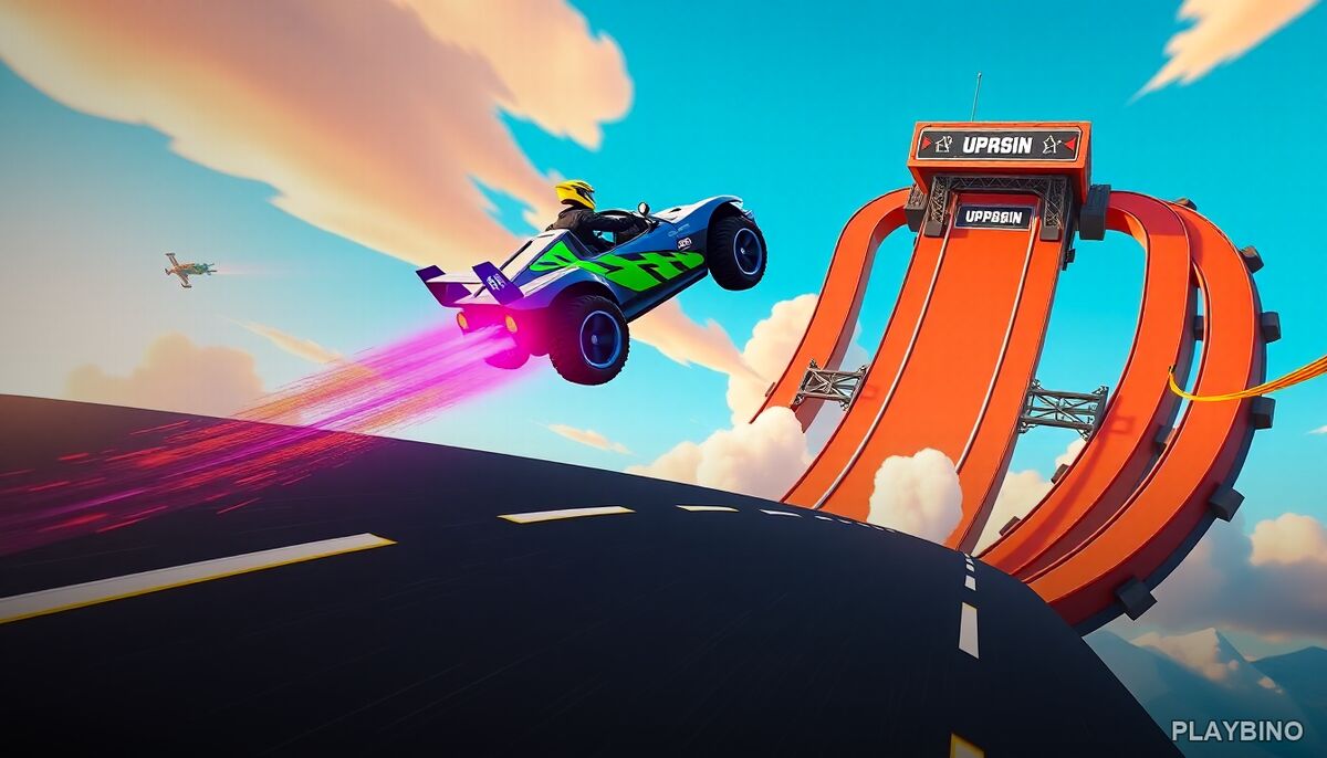 Car Stunts 2050: Neon Tracks, Freefall Sections, and Precision Racing image