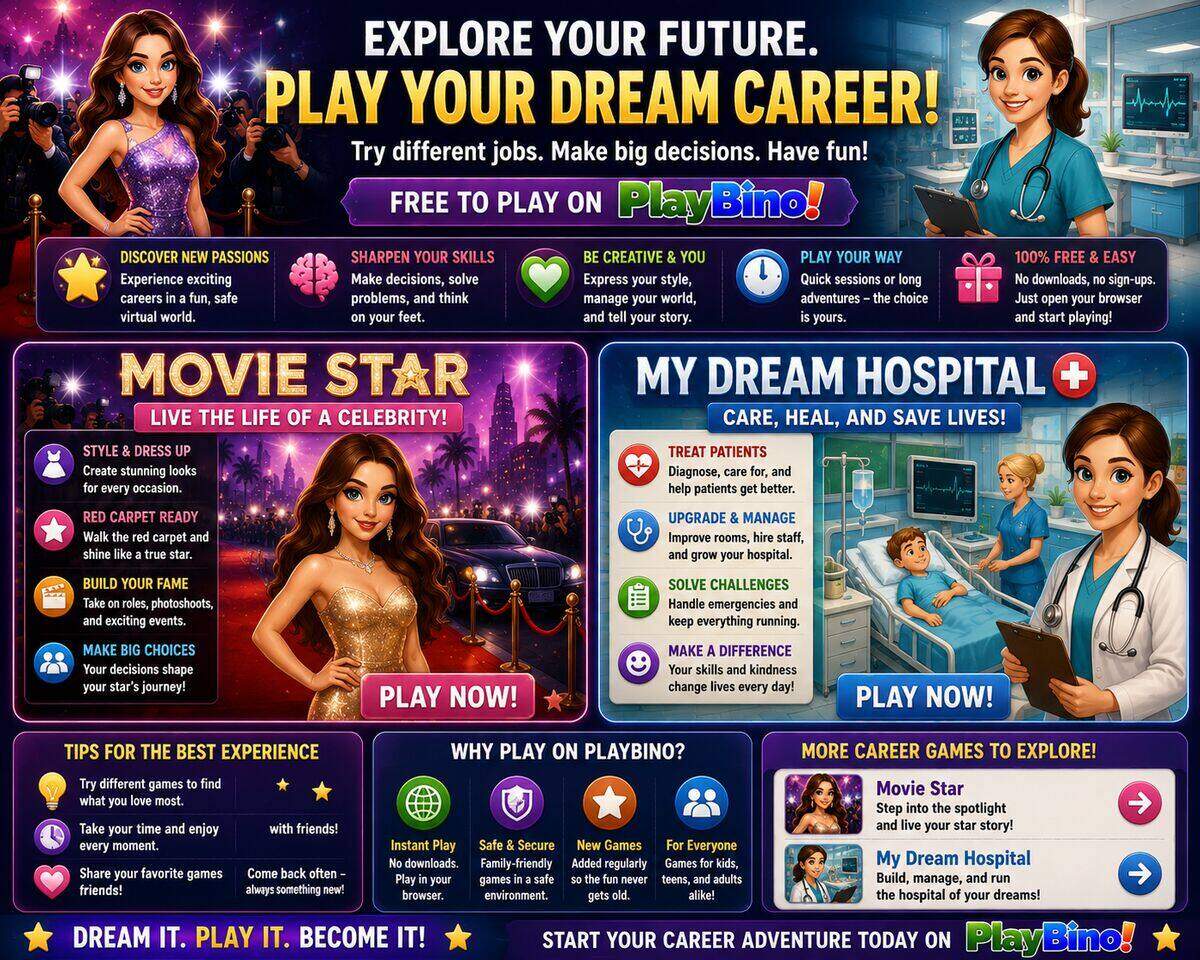 Explore Career-Themed Browser Games: Live Out Your Dream Job Online image