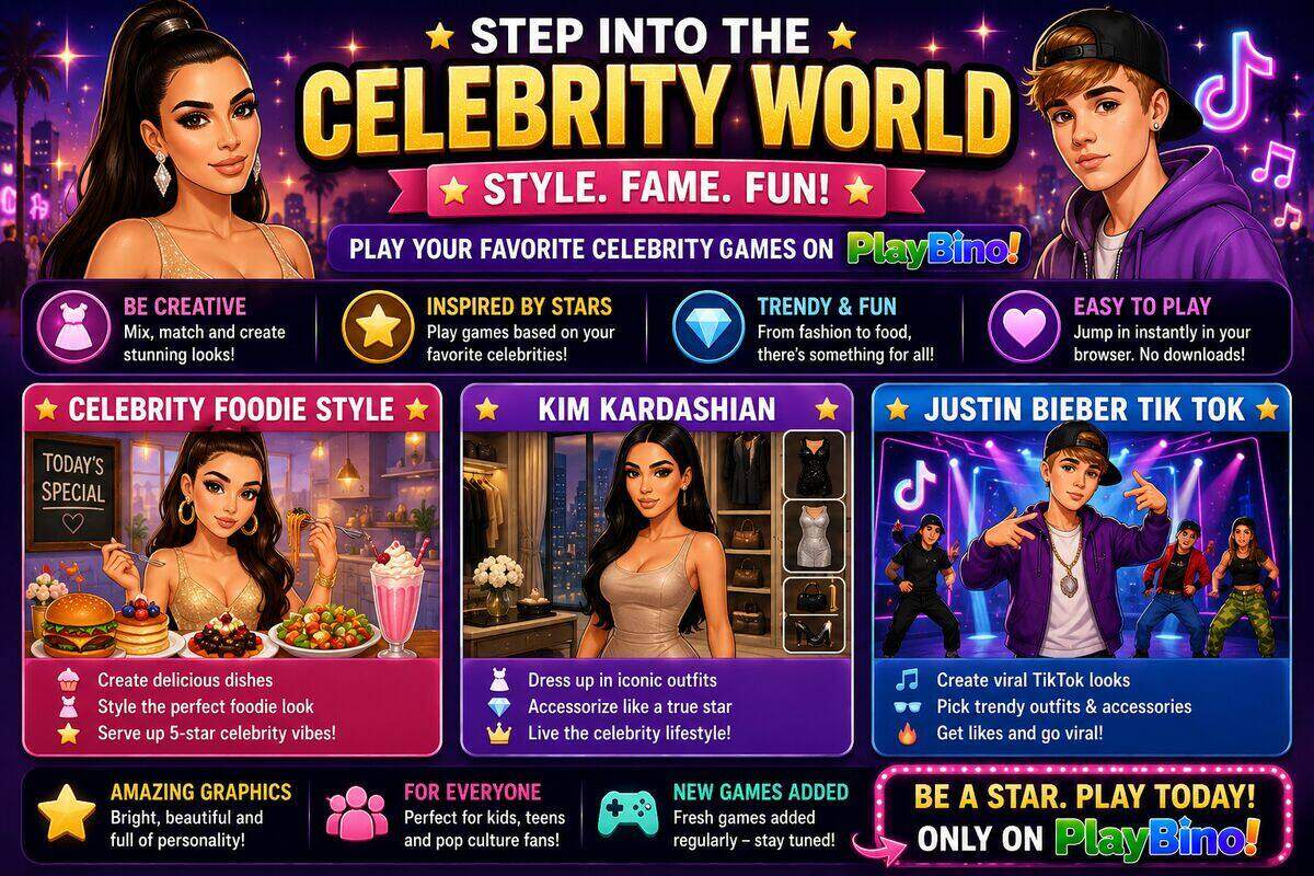 Step Into the Spotlight: Exploring Celebrity-Themed Browser Games on PlayBino image