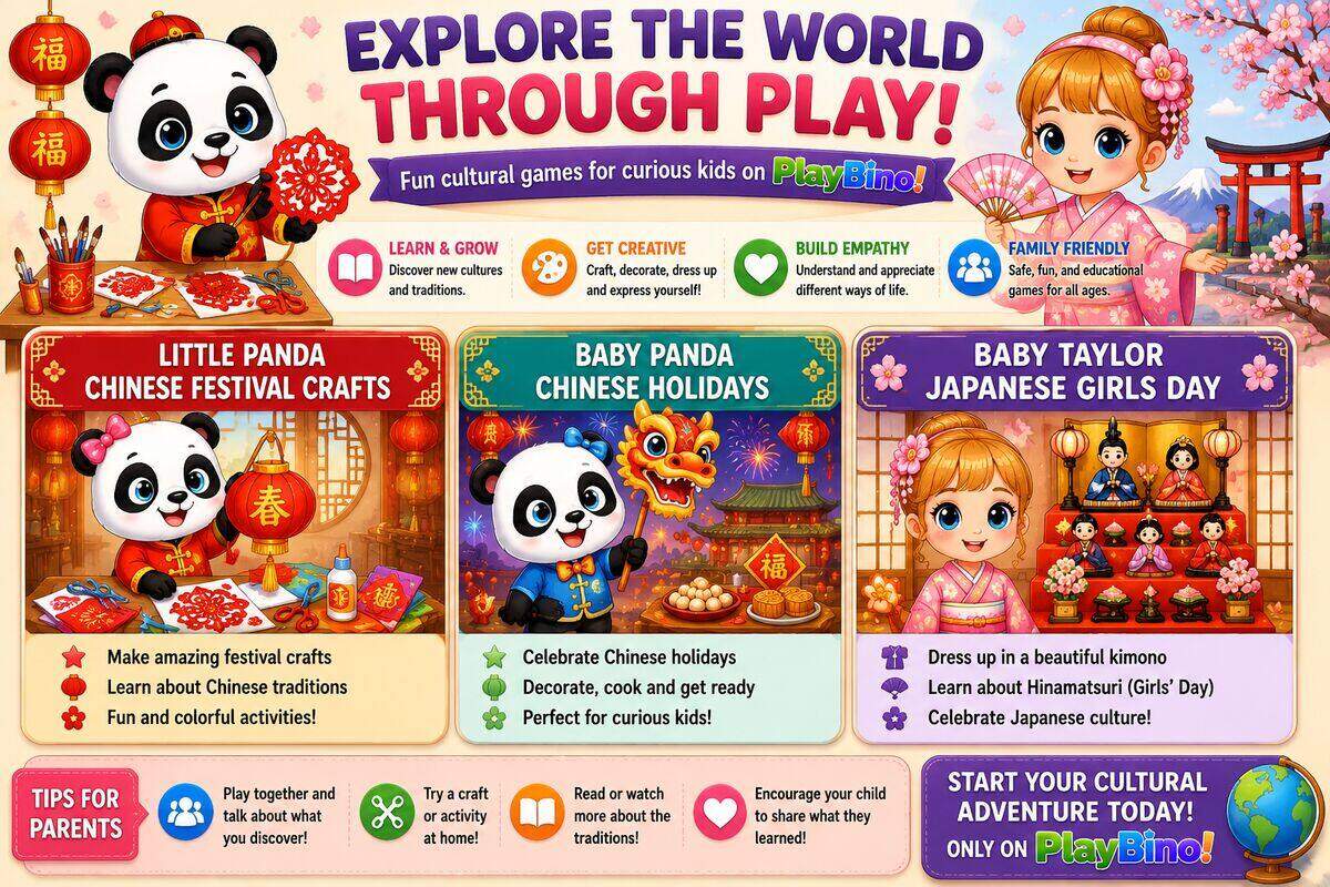 Explore the World Through Cultural Games for Kids on PlayBino image