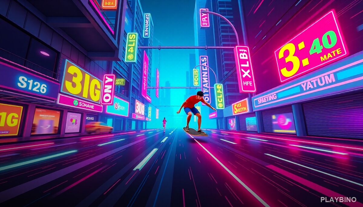 Cyber Surfer Skateboard: Rhythm, Speed, and Neon Chaos image