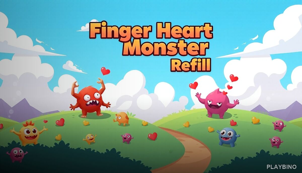 Finger Heart Monster Refill: Puzzle Logic Meets Cute Creature Design image