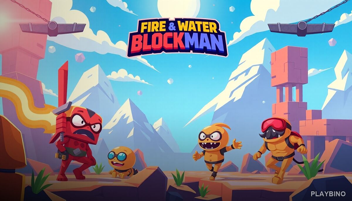 Fire and Water Blockman: Dual-Character Puzzle Action Guide image