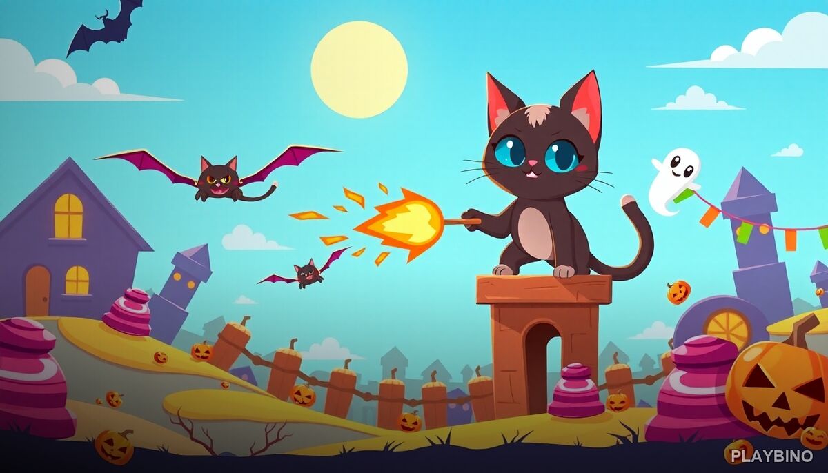 FlappyCat Crazy Halloween: Spooky Arcade Flying That Tests Your Reflexes image