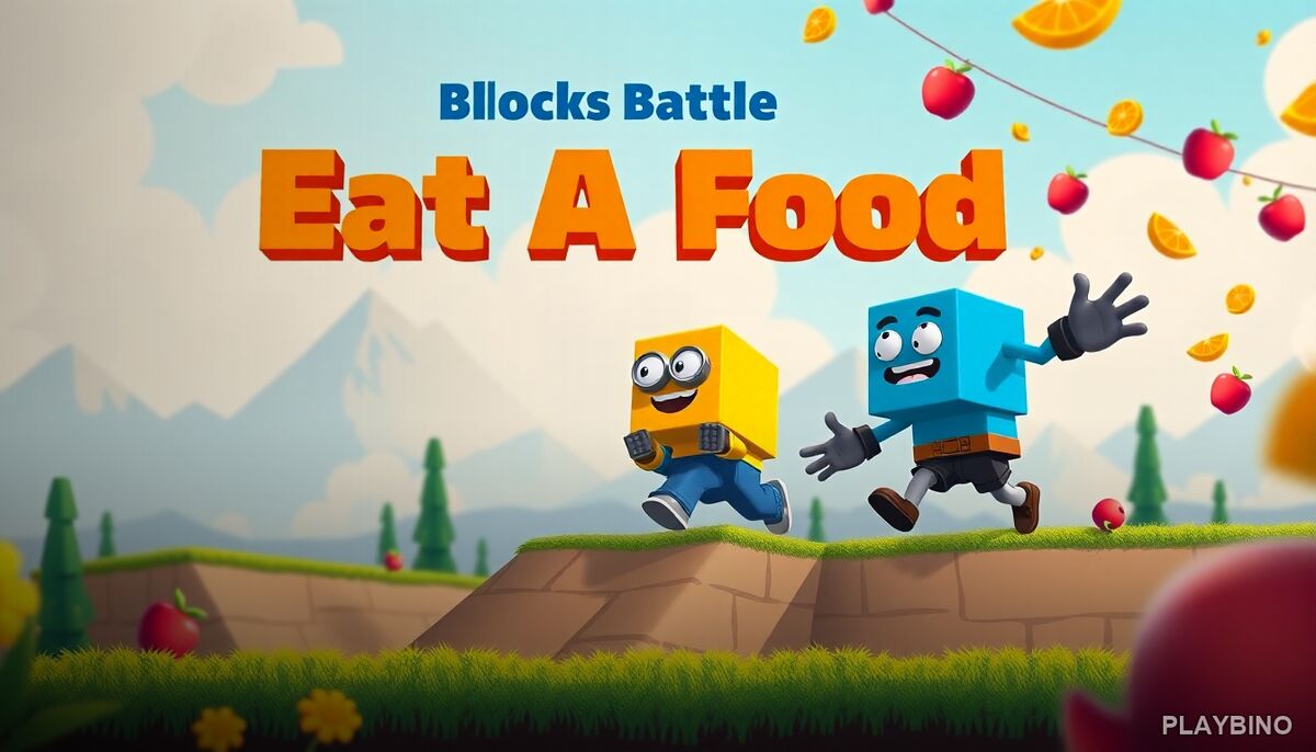 Friends Battle Eat A Food: Multiplayer Apple Catching Showdown image