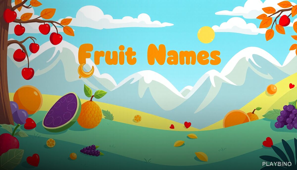 Fruit Names: A Memory and Vocabulary Game for Young Learners image