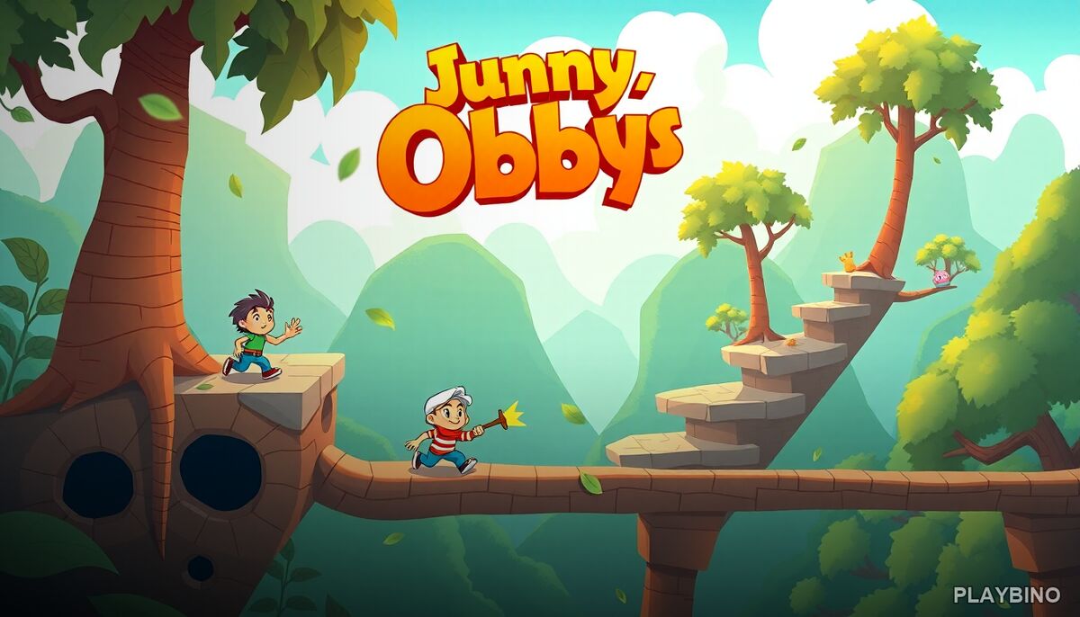 Funny Obbys: Two Brothers, One Forest, Endless Platforming Chaos image
