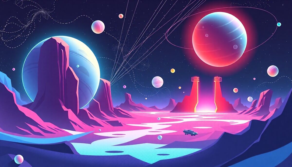 Galaxy Particles Calm: A Meditative Space Clicker Experience image