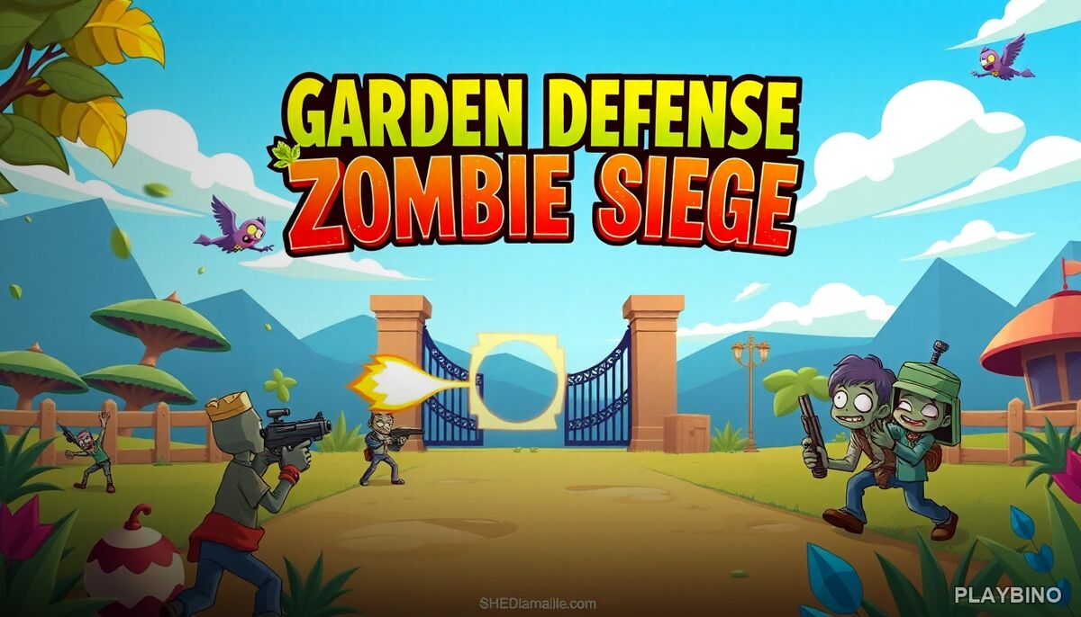 Garden Defense Zombie Siege: Tower Defense Shooting Strategy image