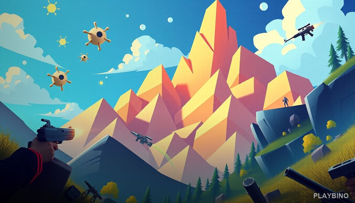 Geo Drop: Arcade Shooting Against Rising Geometric Waves image