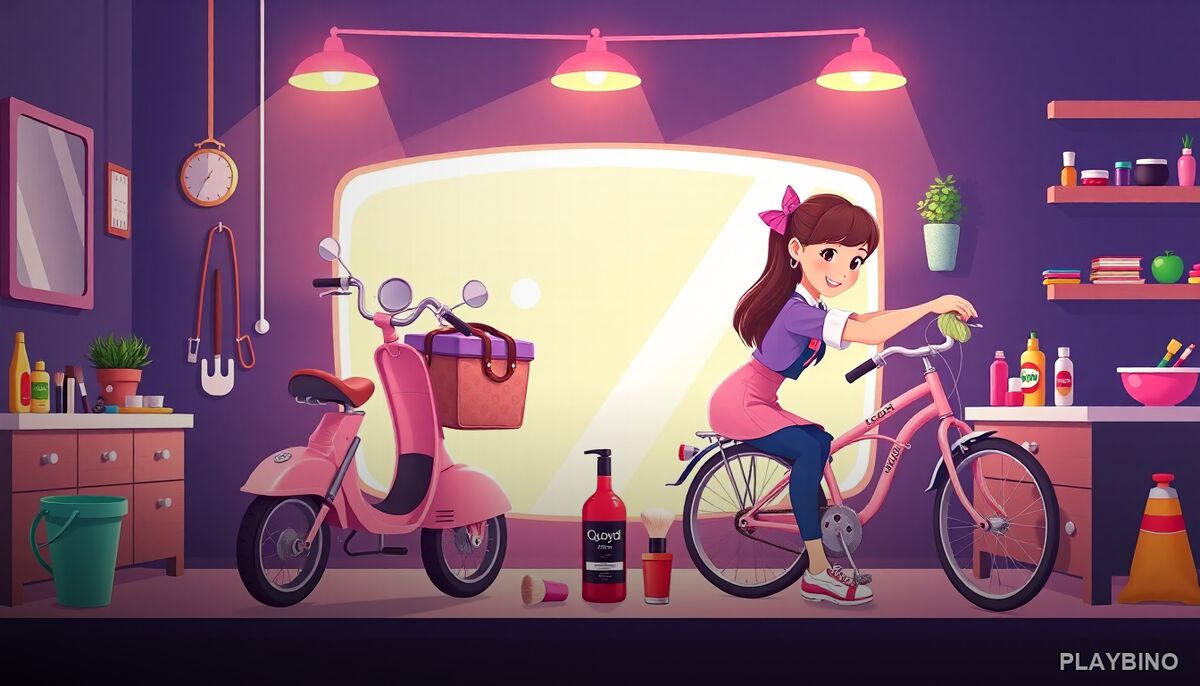Girl Bike Fix Washing Salon: Restore, Clean, and Customize image