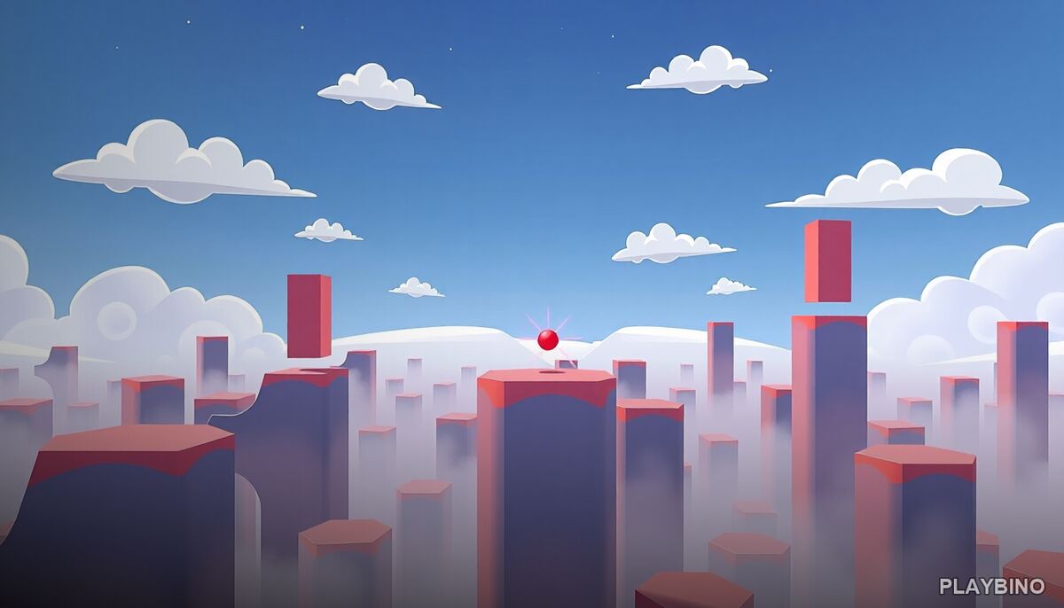 Hexa Jump ASMR: Vertical Drop, Rotating Platforms, and Rhythmic Precision image