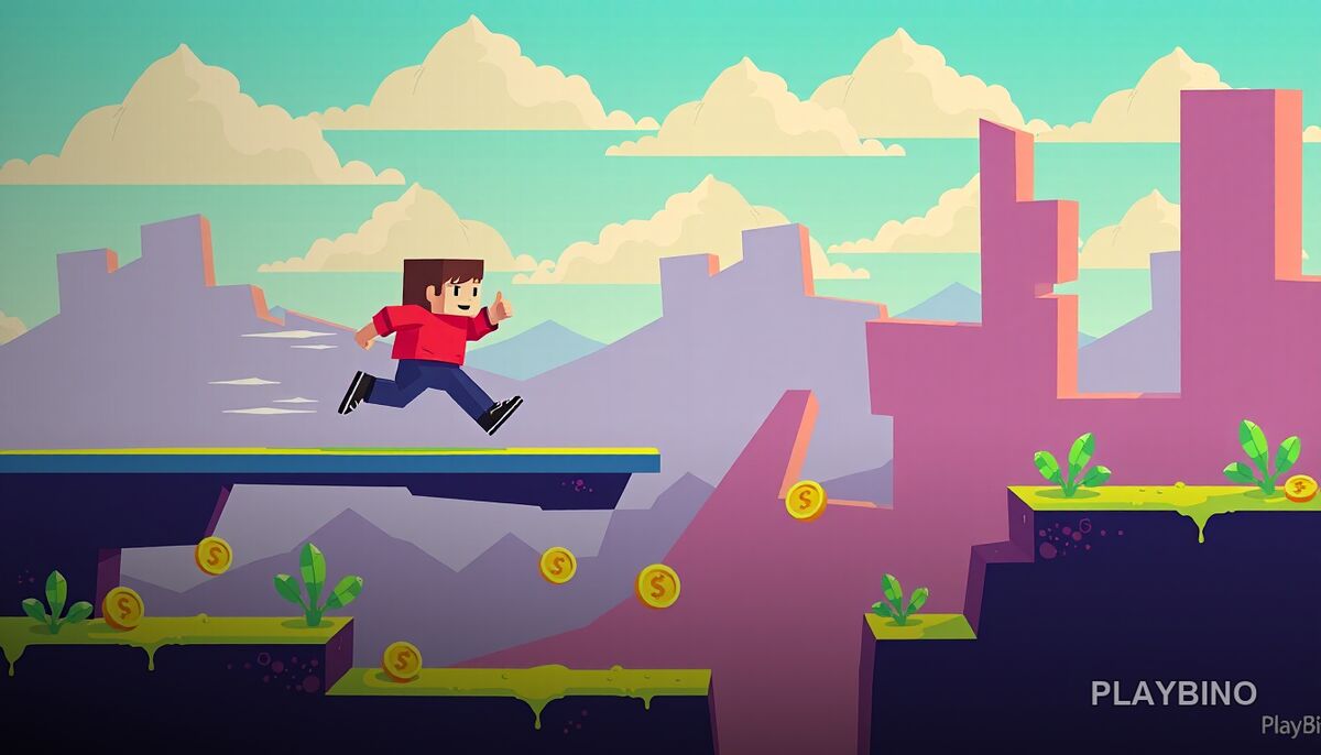 Jumping Jack: Pogo Stick Platformer with Crumbling Platforms and Crow Hazards image
