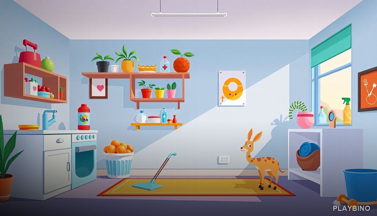 Kids Home Cleanup: Room-by-Room Tidying Game for Young Players image