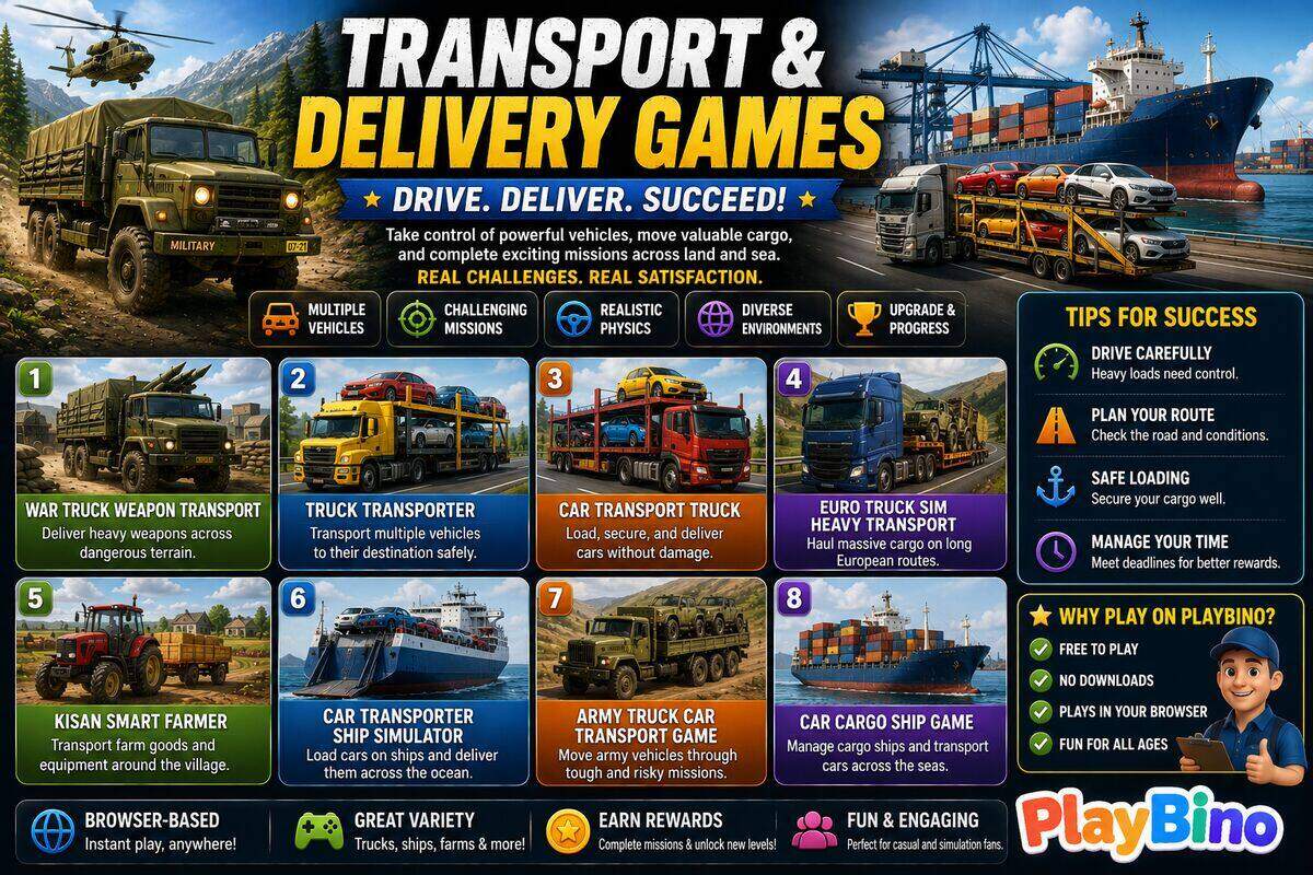 Haul, Ship, and Deliver: The Best Logistics Games to Play in Your Browser image
