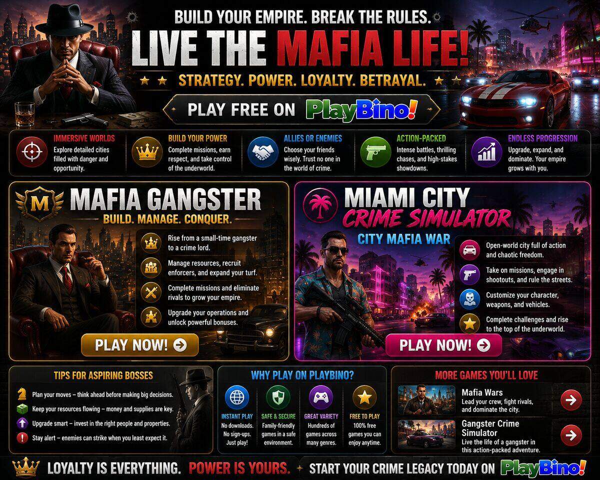 Step Into the Underworld: The Best Mafia-Themed Browser Games to Play Right Now image