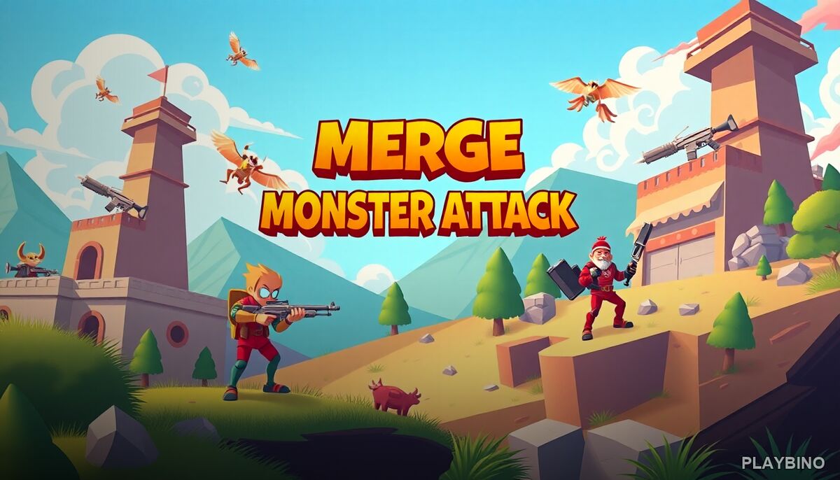 Merge Monster Attack: Fuse Weapons and Defend Against the Waves image