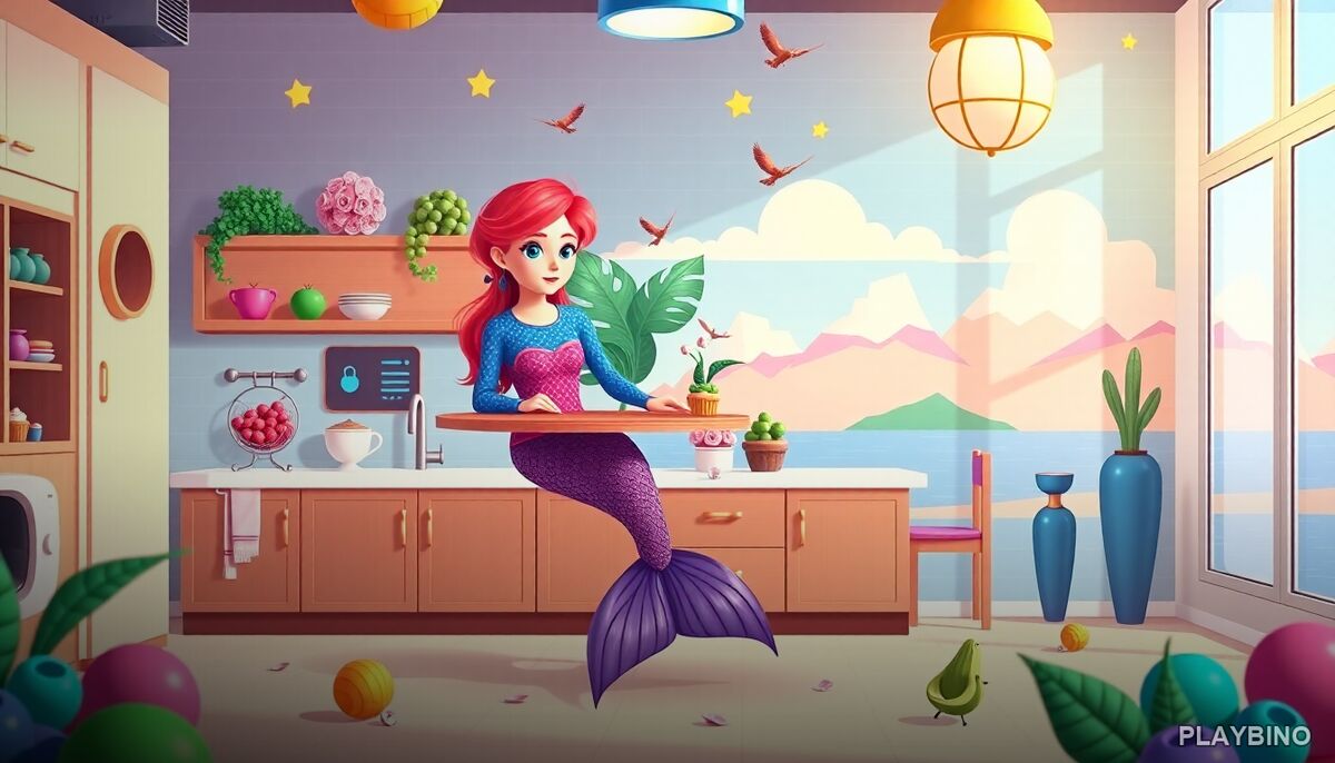 Mermaid Glitter Cake Maker: Ocean-Themed Dessert Decorating in Your Browser image