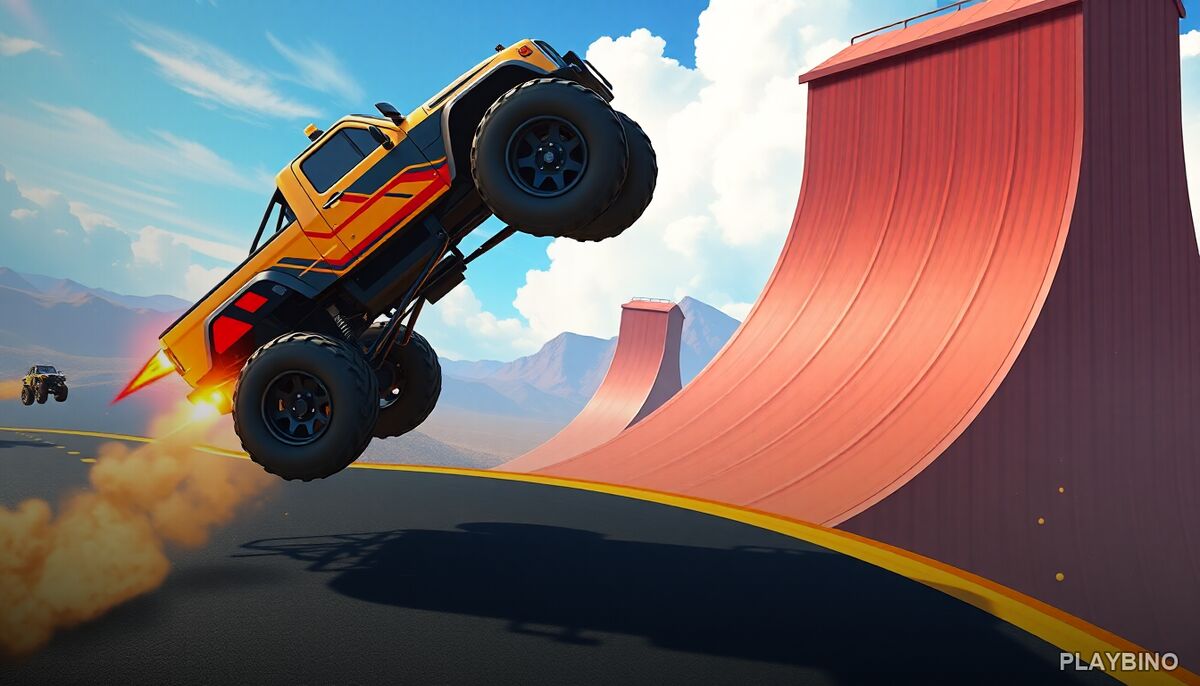 Monster Truck Stunts Pro: Physics, Ramps, and Big Air image