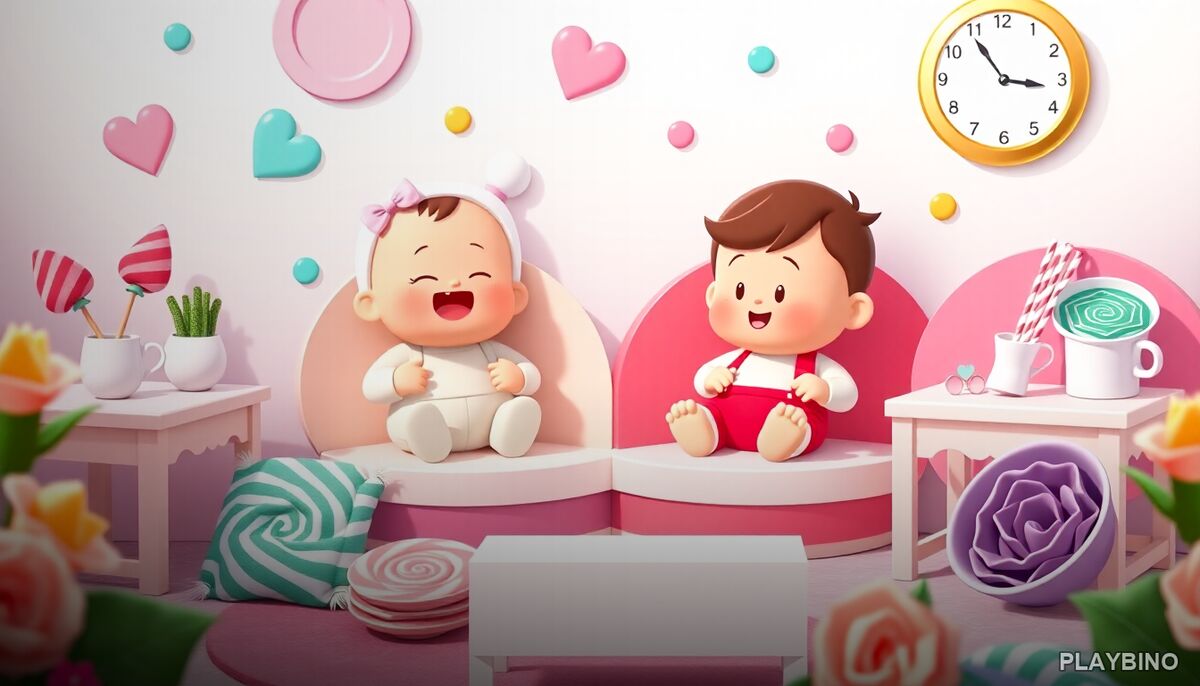 Newborn Sweet Baby Twins: Caregiving Simulation for Two image