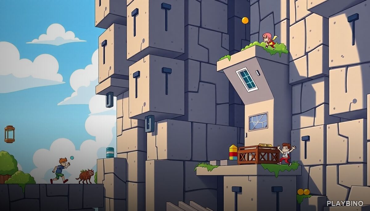Obby vs Bacon MCSkyblock: Cooperative Platforming on Floating Blocks image