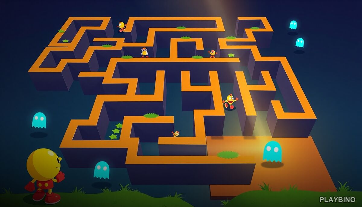 Pacman Rush: Fast Maze Action, Ghost Tactics, and Routing Strategy image