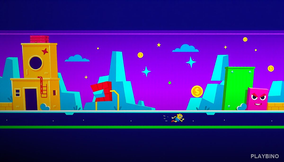 Retro Running Boxes: Endless Runner for 1 and 2 Players image