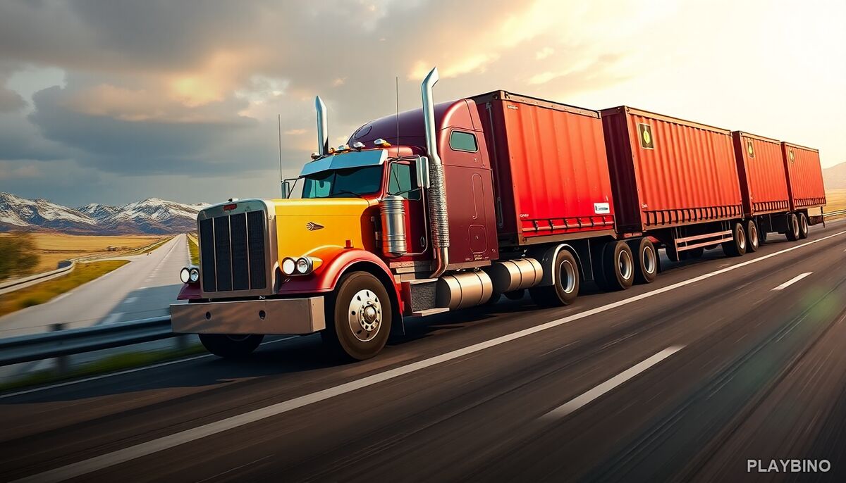 Road Train Truck Driving: Master Multi-Trailer Rigs in Your Browser image