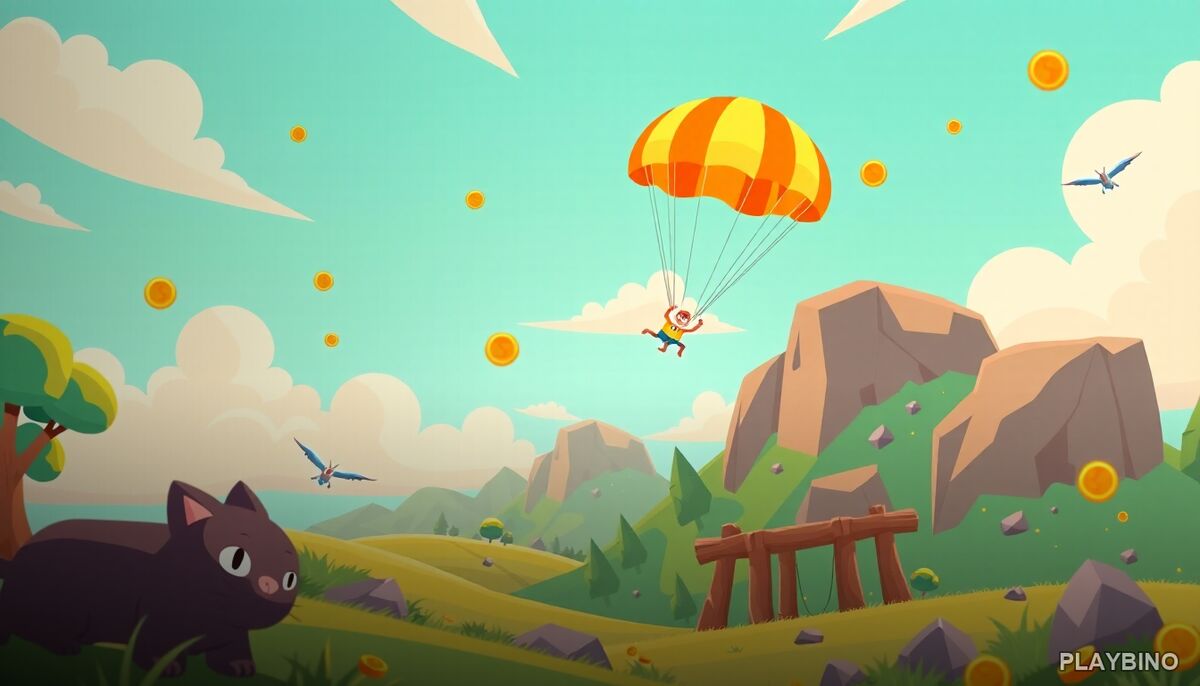 Rowdy Animals Cloudy Weather: Parachute Descent Guide image